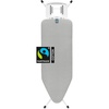 image:imageBrabantia XL Comfort Ironing Board with Solid Steam Iron Rest  Large Size C  Fairtrade Ecru Cover  Adjustable Height 2738 Easy Fold AntiCollapse Lock NonSlip FeetMetallized