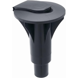 image:imageBrabantia  Concrete Tube Plastic  Clothes Drying Rack Accessories  Closable Cap  Ground  WeatherResistant Plastic  for Topspinner and LiftOMatic  Black  Size 2   45mm Pole197  50mm