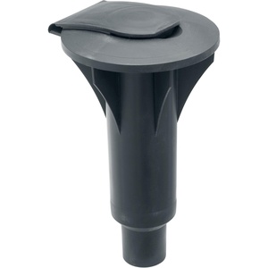 image:imageBrabantia  Concrete Tube Plastic  Clothes Drying Rack Accessories  Closable Cap  Ground  WeatherResistant Plastic  for Topspinner and LiftOMatic  Black  Size 2   45mm Pole177  45mm
