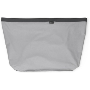 image:imageBrabantia Bo Laundry Hamper Replacement  Large Compartment Portable amp Hygienic  Cotton Bag with Velcro Closing  Gray1 x 16 Gal Compartment