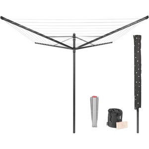 image:imageBrabantia LiftOMatic 50m  Ground Spike  Acc Metallic GreyAnthracite