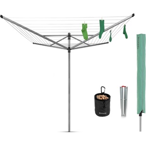 image:imageBrabantia LiftOMatic 50m  Ground Spike  Acc Metallic GreyMetallic Grey
