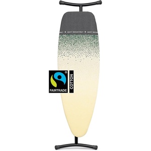 image:imageBrabantia Premium Ironing Board with Heat Resistant Parking Zone  XLarge Size D  Fairtrade Bubbles  Tall amp Wide Adjustable Height 3140 Easy Fold AntiCollapse Lock NonSlip FeetNew Dawn