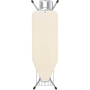 image:imageBrabantia XL Comfort Ironing Board with Solid Steam Generator Rest  Large Size C  Fairtrade Fresh Breeze Cover  Adjustable Height 2738 XL Rest Easy Fold AntiCollapse Lock NonSlip FeetEcru