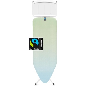 image:imageBrabantia XL Comfort Ironing Board with Solid Steam Generator Rest  Large Size C  Fairtrade Fresh Breeze Cover  Adjustable Height 2738 XL Rest Easy Fold AntiCollapse Lock NonSlip FeetSoothing Sea