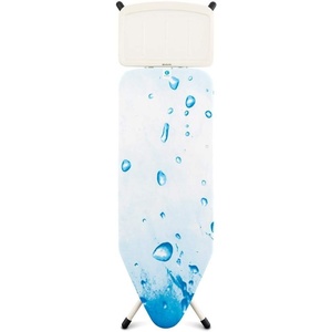 image:imageBrabantia XL Comfort Ironing Board with Solid Steam Generator Rest  Large Size C  Fairtrade Fresh Breeze Cover  Adjustable Height 2738 XL Rest Easy Fold AntiCollapse Lock NonSlip FeetIce Water