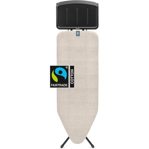 image:imageBrabantia XL Comfort Ironing Board with Solid Steam Generator Rest  Large Size C  Fairtrade Fresh Breeze Cover  Adjustable Height 2738 XL Rest Easy Fold AntiCollapse Lock NonSlip FeetDenim Gray