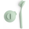 image:imageBrabantia 215780 Dish Brush amp Suction Holder Dish Washing Brush Suction Cup Holder Jade Green W 93 x D 43 x H 26 inches 235 x 11 x 65 cmJade Green