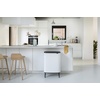 image:imageBrabantia Bo Hi Touch Top Kitchen Trash Can with Dual Compartments amp Raised Legs  Matt Steel Fingerprint Proof  2 x 8 Gal Inner Buckets  SoftClose Light Touch Opening StayOpen Lid  Trash BagsWhite