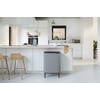 image:imageBrabantia Bo Hi Touch Top Kitchen Trash Can with Dual Compartments amp Raised Legs  Matt Steel Fingerprint Proof  2 x 8 Gal Inner Buckets  SoftClose Light Touch Opening StayOpen Lid  Trash BagsMineral Concrete Gray