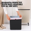 image:imageBrabantia Bo Hi Touch Top Kitchen Trash Can with Dual Compartments amp Raised Legs  Matt Steel Fingerprint Proof  2 x 8 Gal Inner Buckets  SoftClose Light Touch Opening StayOpen Lid  Trash BagsSoft Beige