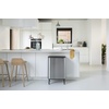 image:imageBrabantia Bo Hi Touch Top Kitchen Trash Can with Dual Compartments amp Raised Legs  Matt Steel Fingerprint Proof  2 x 8 Gal Inner Buckets  SoftClose Light Touch Opening StayOpen Lid  Trash BagsMatt Steel FPP