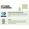 image:imageBrabantia Bo StepOn Kitchen Trash Can with Dual Compartments  White  3  6 Gal Inner Buckets  SoftClose Garbage Can Light Pedal Operation StayOpen Lid  Fits Against Wall   Trash BagsWhite
