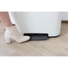 image:imageBrabantia Bo StepOn Kitchen Trash Can with Dual Compartments  White  3  6 Gal Inner Buckets  SoftClose Garbage Can Light Pedal Operation StayOpen Lid  Fits Against Wall   Trash BagsWhite