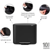image:imageBrabantia Bo StepOn Kitchen Trash Can with Dual Compartments  White  3  6 Gal Inner Buckets  SoftClose Garbage Can Light Pedal Operation StayOpen Lid  Fits Against Wall   Trash BagsMatt Black