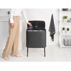 image:imageBrabantia Bo Touch Bin 34 Liters Soft Beige PlasticConfident Gray