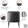 image:imageBrabantia Bo Touch Bin 34 Liters Soft Beige PlasticConfident Gray