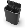 image:imageBrabantia Bo Touch Bin 34 Liters Soft Beige PlasticMatt Black