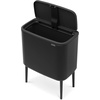 image:imageBrabantia Bo Touch Bin 34 Liters Soft Beige PlasticMatt Black
