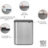image:imageBrabantia Bo Touch Bin 34 Liters Soft Beige PlasticMatt Steel FPP
