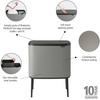 image:imageBrabantia Bo Touch Bin 34 Liters Soft Beige PlasticMineral Concrete Gray