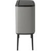 image:imageBrabantia Bo Touch Bin 34 Liters Soft Beige PlasticMineral Concrete Gray