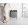 image:imageBrabantia Bo Touch Bin 34 Liters Soft Beige PlasticMineral Concrete Gray
