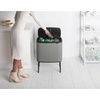 image:imageBrabantia Bo Touch Bin 34 Liters Soft Beige PlasticMineral Concrete Gray