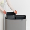 image:imageBrabantia Bo Touch Bin 34 Liters Soft Beige PlasticMineral Concrete Gray