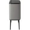 image:imageBrabantia Bo Touch Bin 34 Liters Soft Beige PlasticMineral Concrete Gray