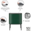image:imageBrabantia Bo Touch Bin 34 Liters Soft Beige PlasticPine Green