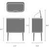image:imageBrabantia Bo Touch Bin 34 Liters Soft Beige PlasticPine Green