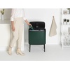image:imageBrabantia Bo Touch Bin 34 Liters Soft Beige PlasticPine Green