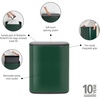 image:imageBrabantia Bo Touch Bin 34 Liters Soft Beige PlasticPine Green