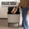 image:imageBrabantia Bo Touch Bin 34 Liters Soft Beige PlasticSoft Gray