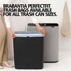 image:imageBrabantia Bo Touch Bin 34 Liters Soft Beige PlasticSoft Gray