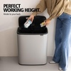 image:imageBrabantia Bo Touch Bin 34 Liters Soft Beige PlasticSoft Gray