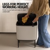 image:imageBrabantia Bo Touch Bin 34 Liters Soft Beige PlasticSoft Gray
