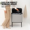image:imageBrabantia Bo Touch Bin 34 Liters Soft Beige PlasticSoft Gray