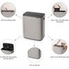 image:imageBrabantia Bo Touch Bin 34 Liters Soft Beige PlasticSoft Gray