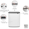 image:imageBrabantia Bo Touch Bin 34 Liters Soft Beige PlasticWhite
