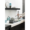 image:imageBrabantia Compact Dish Drying Draining Rack Dark Gray Plastic EasyClean Drip Tray amp Removable Cutlery BasketDark Gray