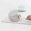 image:imageBrabantia Compact Dish Drying Draining Rack Dark Gray Plastic EasyClean Drip Tray amp Removable Cutlery BasketLight Gray