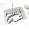 image:imageBrabantia Extendable Dish Drying Mat Dark Gray Silicone Washing Up Dish Draining Tray Heat Resistant