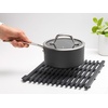 image:imageBrabantia Extendable Dish Drying Mat Dark Gray Silicone Washing Up Dish Draining Tray Heat Resistant