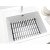 image:imageBrabantia Extendable Dish Drying Mat Dark Gray Silicone Washing Up Dish Draining Tray Heat Resistant