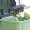 image:imageBrabantia Food Waste Caddy 048 GalDark Gray Kitchen Leftovers Can with StayOpen Lid amp Stainless Steel Handle for CompostingGray