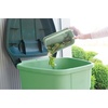 image:imageBrabantia Food Waste Caddy 048 GalDark Gray Kitchen Leftovers Can with StayOpen Lid amp Stainless Steel Handle for CompostingJade Green