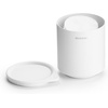 image:imageBrabantia MindSet Bathroom Storage Pot with Lid Mineral Fresh White Cue Tip Cotton Pads Jewellery Storage Organizer Holder for Washbasin or Cupboard