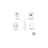 image:imageBrabantia Mindset Toilet Brush amp Holder Mineral Fresh White Bristle Brush Toilet Bowl Cleaner Wall Mountable Discrete Holder Removable Inner Holder LWH 38 x 43 x 165